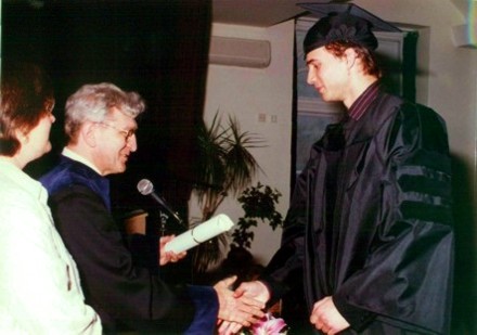 David Valker delivered a commencement address to the College on behalf of his classmates