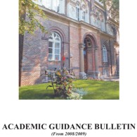 Academic guidance bulletin