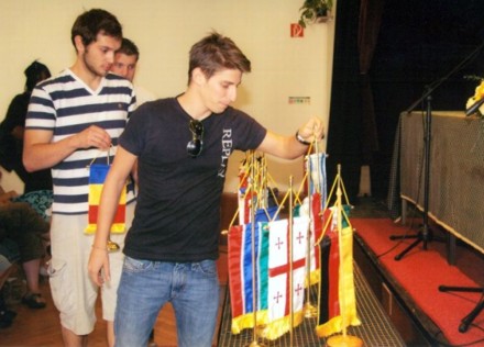 The flag presentation 