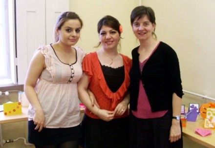 Zeynab Zarringhoba, Vahideh Ahmadpour, and Csilla Kőszeghy.