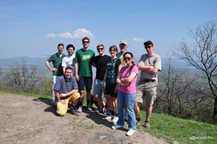 The group, photographed at the lookout.