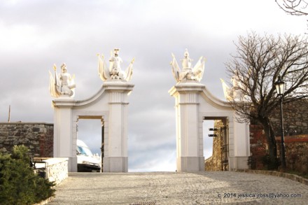 The gates of Bratislava' s castle 